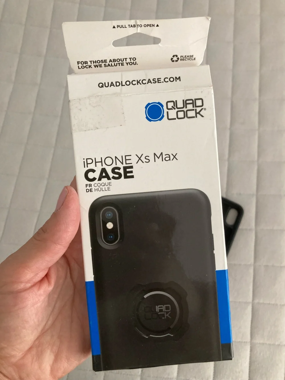 Black iPhone Xs Max Protective Mount Case with Utility Belt Clip